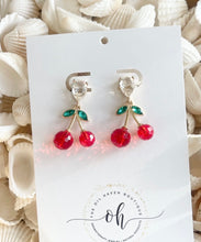 Load image into Gallery viewer, Cherry Drop Earrings