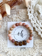 Load image into Gallery viewer, African Glass & Pink Matte Gems