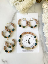 Load image into Gallery viewer, Indian Agate & Orange Mother of Pearl Shell Jewelry Set