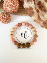 Load image into Gallery viewer, African Glass & Pink Matte Gems