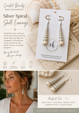 Load image into Gallery viewer, Turritella Shell Earrings