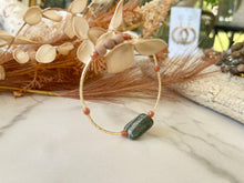 Load image into Gallery viewer, Dainty Zebra Jasper & Gold Bars