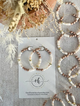 Load image into Gallery viewer, Mosaic Shell & Rosewood Earrings