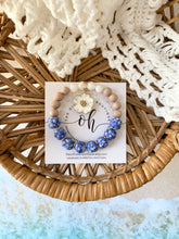 Load image into Gallery viewer, White Hibiscus Charm Bracelet