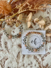 Load image into Gallery viewer, Smoky Gray Rose Gold Sparkler