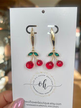Load image into Gallery viewer, Cherry Drop Earrings