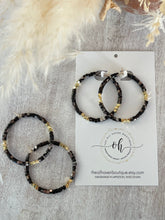 Load image into Gallery viewer, Brown Mosaic Mother of Pearl Earrings