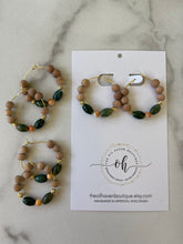 Load image into Gallery viewer, Indian Agate & Orange Mother of Pearl Shell Jewelry Set