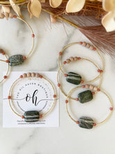 Load image into Gallery viewer, Dainty Zebra Jasper & Gold Bars