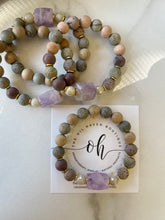 Load image into Gallery viewer, Chunky Amethyst & Matte Gems