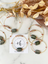 Load image into Gallery viewer, Dainty Zebra Jasper & Gold Bars