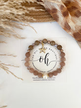 Load image into Gallery viewer, Mocha Gems & Starfish Charm