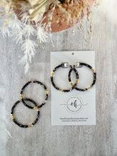 Load image into Gallery viewer, Brown Mosaic Mother of Pearl Earrings