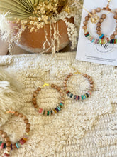 Load image into Gallery viewer, Gemstone Mix Hoop Earrings