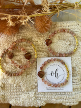 Load image into Gallery viewer, Red Jasper Heart & Quartz