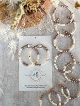 Load image into Gallery viewer, Mosaic Shell & Rosewood Earrings