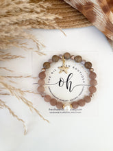 Load image into Gallery viewer, Mocha Gems & Starfish Charm