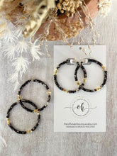 Load image into Gallery viewer, Brown Mosaic Mother of Pearl Earrings