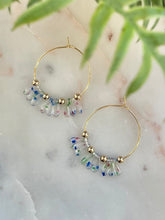 Load image into Gallery viewer, Colorful Vintage Daggers & 14k Solid Gold Accent Earrings