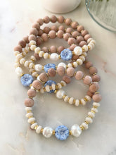 Load image into Gallery viewer, Blue Poppy & Pearls