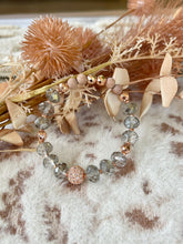 Load image into Gallery viewer, Smoky Gray Rose Gold Sparkler