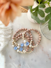 Load image into Gallery viewer, Blue Poppy & Pearls