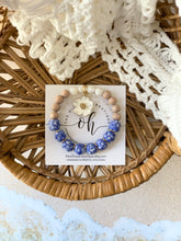 Load image into Gallery viewer, White Hibiscus Charm Bracelet