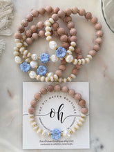 Load image into Gallery viewer, Blue Poppy & Pearls