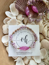 Load image into Gallery viewer, Vintage lilac bead & shells