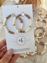 Load image into Gallery viewer, Mosaic Shell & Rosewood Earrings