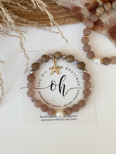 Load image into Gallery viewer, Mocha Gems & Starfish Charm
