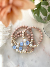 Load image into Gallery viewer, Blue Poppy & Pearls