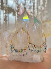 Load image into Gallery viewer, Colorful Vintage Daggers & 14k Solid Gold Accent Earrings