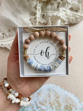 Load image into Gallery viewer, Blue Bone Beads & Coconut
