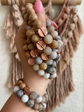 Load image into Gallery viewer, Matte Flower Gems & Copper Coins