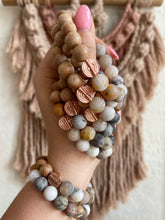 Load image into Gallery viewer, Matte Flower Gems & Copper Coins