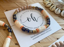 Load image into Gallery viewer, Navy & Peach