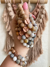 Load image into Gallery viewer, Matte Flower Gems & Copper Coins