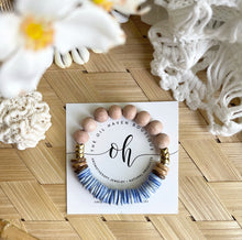 Load image into Gallery viewer, Blue Bone Beads & Coconut