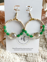 Load image into Gallery viewer, Bling Hoops &amp; Vintage beads
