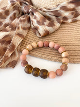 Load image into Gallery viewer, African Glass &amp; Pink Matte Gems
