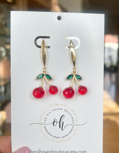 Load image into Gallery viewer, Cherry Drop Earrings
