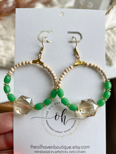 Load image into Gallery viewer, Bling Hoops &amp; Vintage beads
