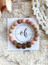 Load image into Gallery viewer, African Glass &amp; Pink Matte Gems
