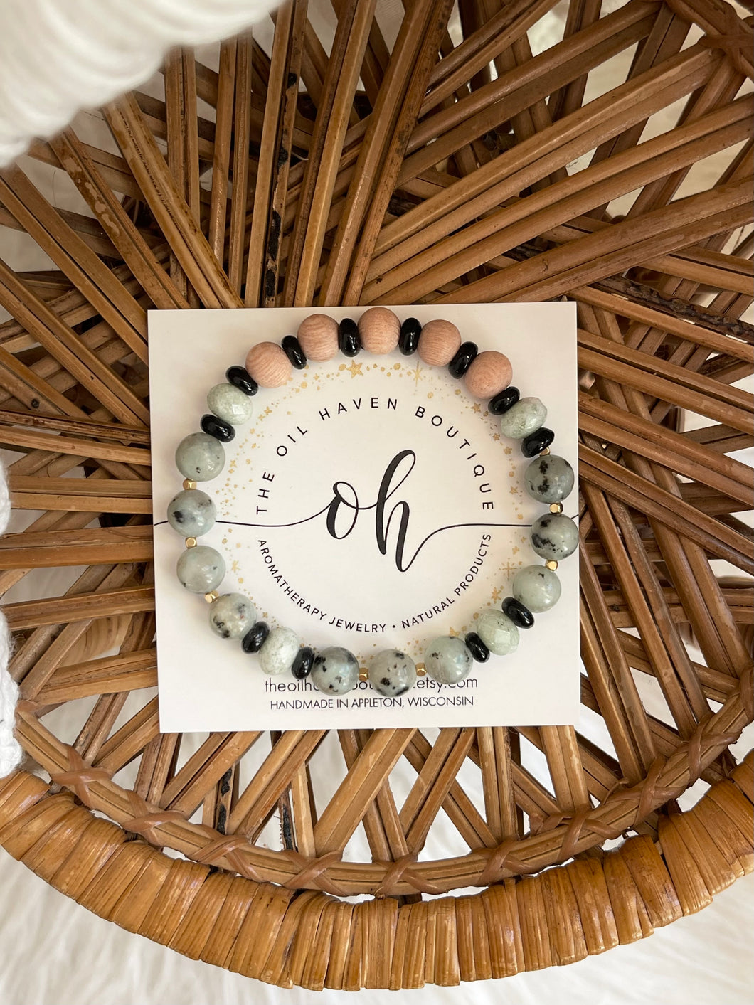 Kiwi Jasper w/ Black Donuts