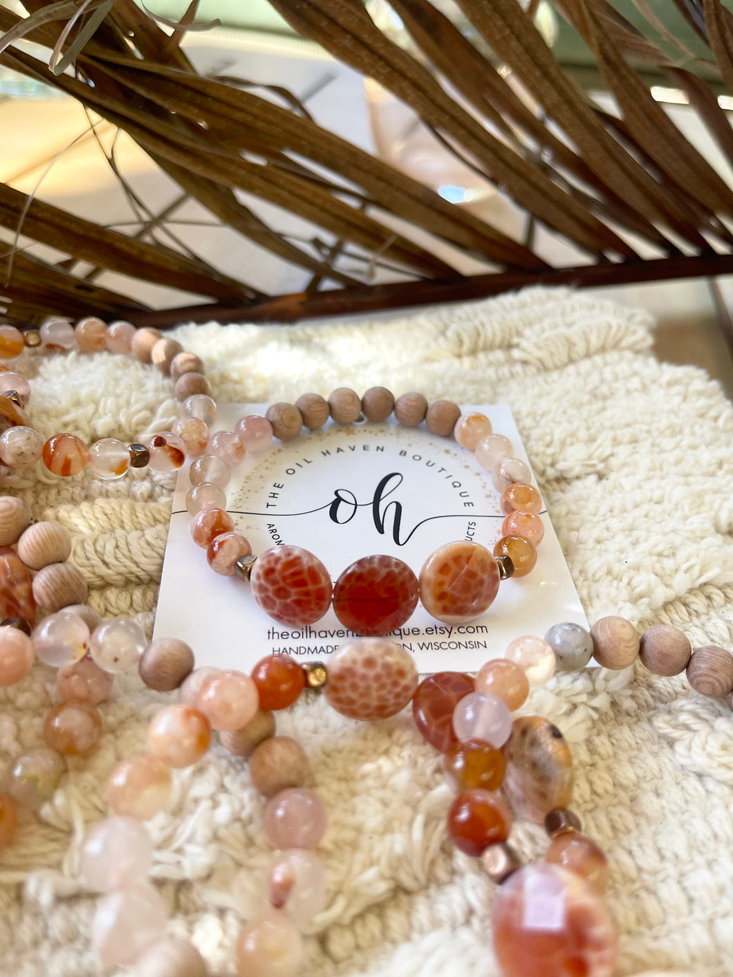 Fall Fire & Flower Agate