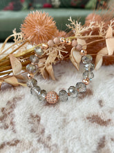 Load image into Gallery viewer, Smoky Gray Rose Gold Sparkler
