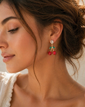 Load image into Gallery viewer, Cherry Drop Earrings
