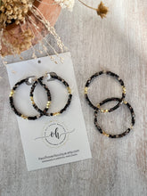 Load image into Gallery viewer, Brown Mosaic Mother of Pearl Earrings
