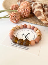 Load image into Gallery viewer, African Glass &amp; Pink Matte Gems
